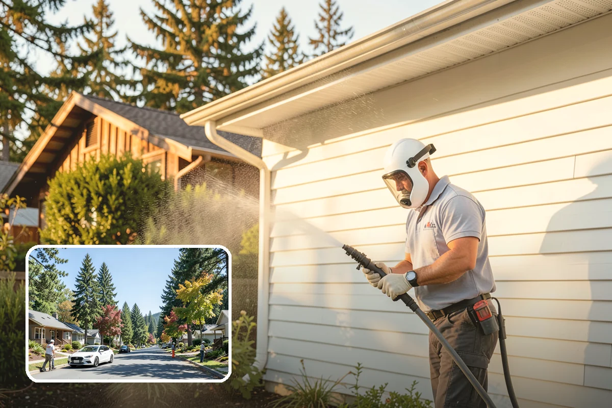 Annual Maintenance Washing in Orting, Pierce County, WA - Prevents light buildup from turning into set-in staining