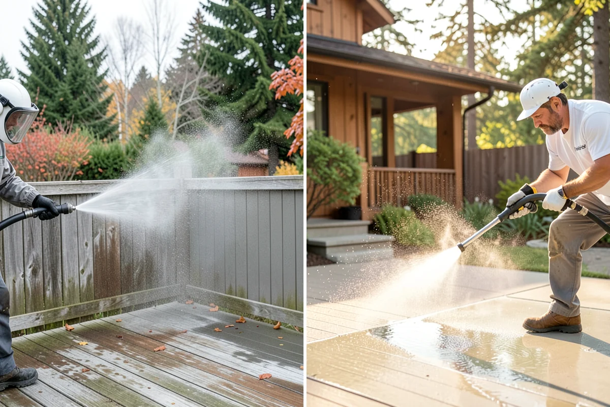 Annual Maintenance Washing in Puyallup, Pierce County, WA - Review the property and note recurring problem areas