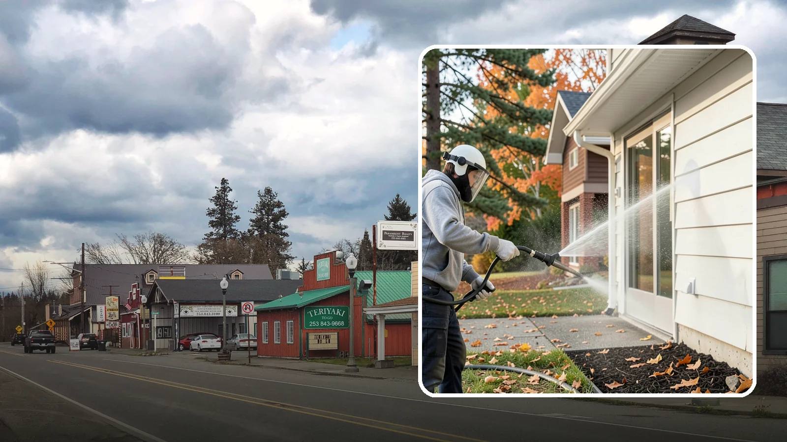 Annual Maintenance Washing in Roy, Pierce County, WA - Annual maintenance washing keeps your entire exterior on a once-a-year schedule so grime never gets a chance to build into...