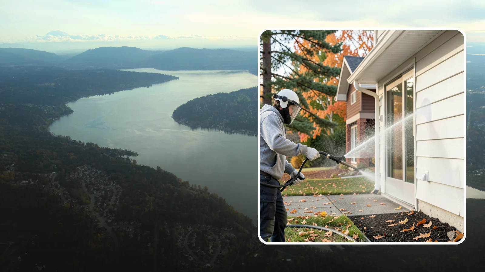 Annual Maintenance Washing in Sammamish, King County, WA - Annual maintenance washing keeps your entire exterior on a once-a-year schedule so grime never gets a chance to build into...