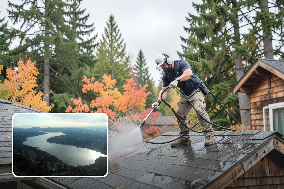 Annual Maintenance Washing in Sammamish, King County, WA - Prevents light buildup from turning into set-in staining