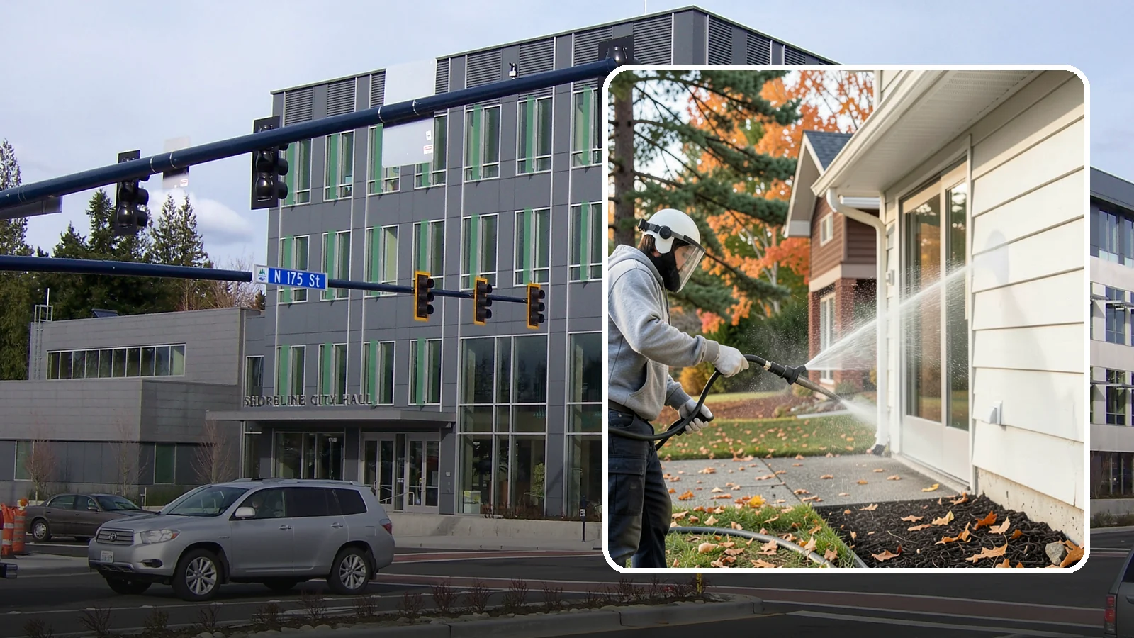Annual Maintenance Washing in Shoreline, King County, WA - Annual maintenance washing keeps your entire exterior on a once-a-year schedule so grime never gets a chance to build into...