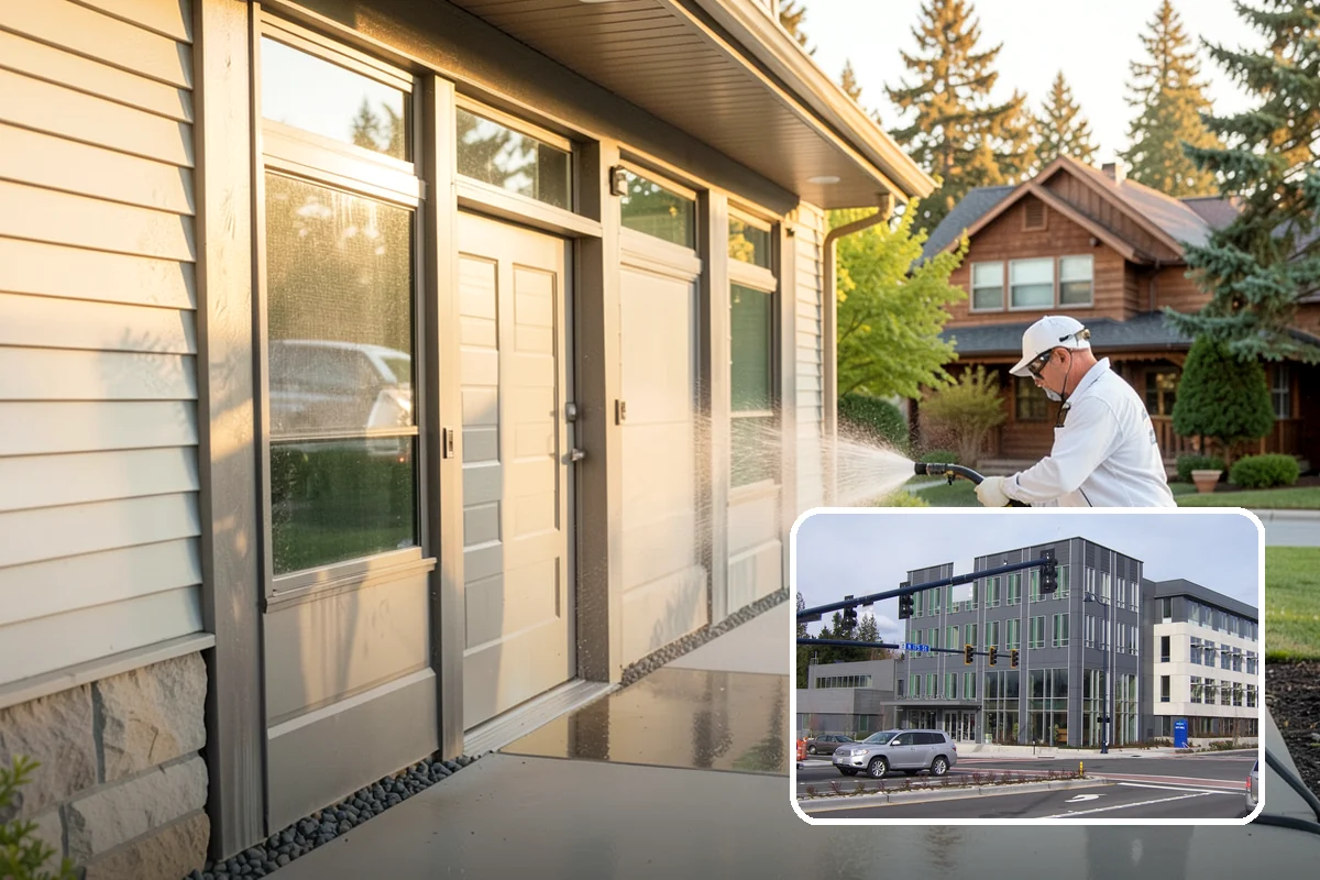 Annual Maintenance Washing in Shoreline, King County, WA - Prevents light buildup from turning into set-in staining