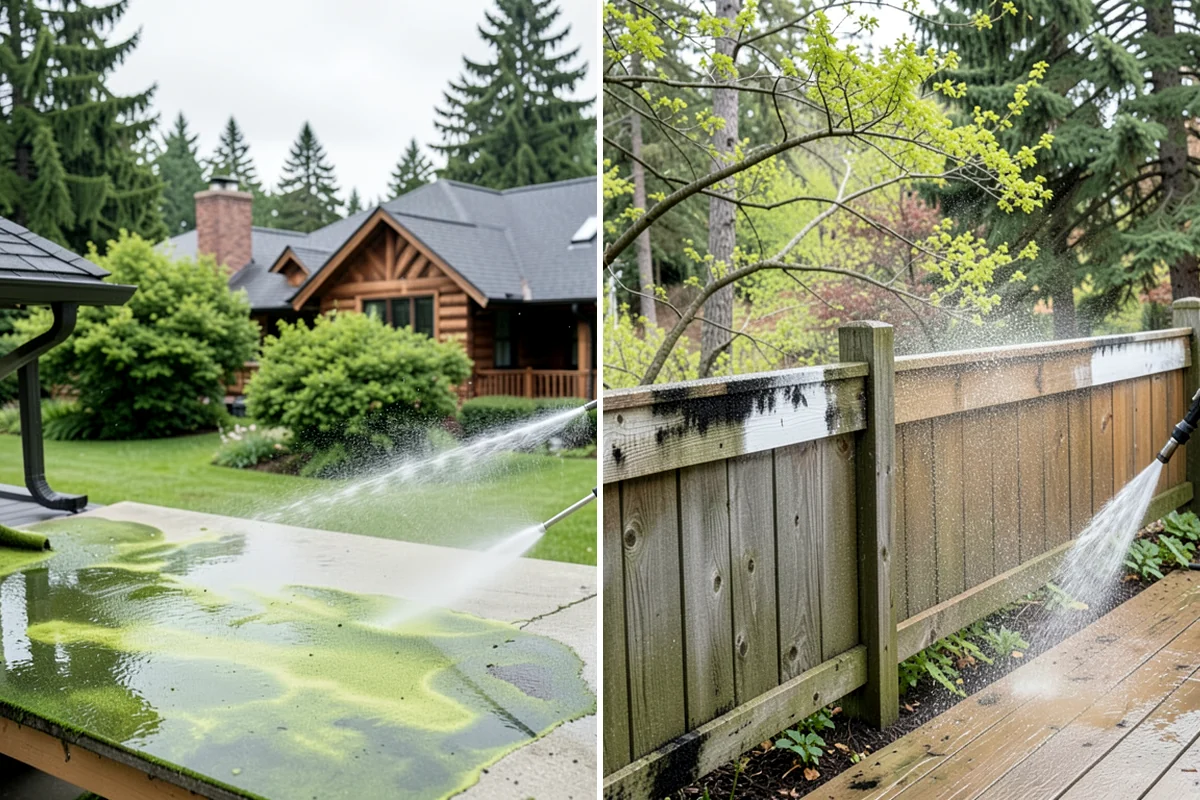 Annual Maintenance Washing in Shoreline, King County, WA - Review the property and note recurring problem areas