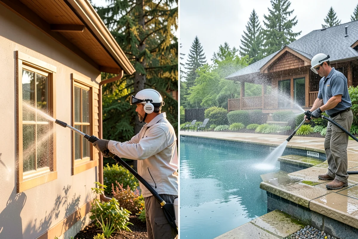 Annual Maintenance Washing in Snoqualmie, King County, WA - Review the property and note recurring problem areas