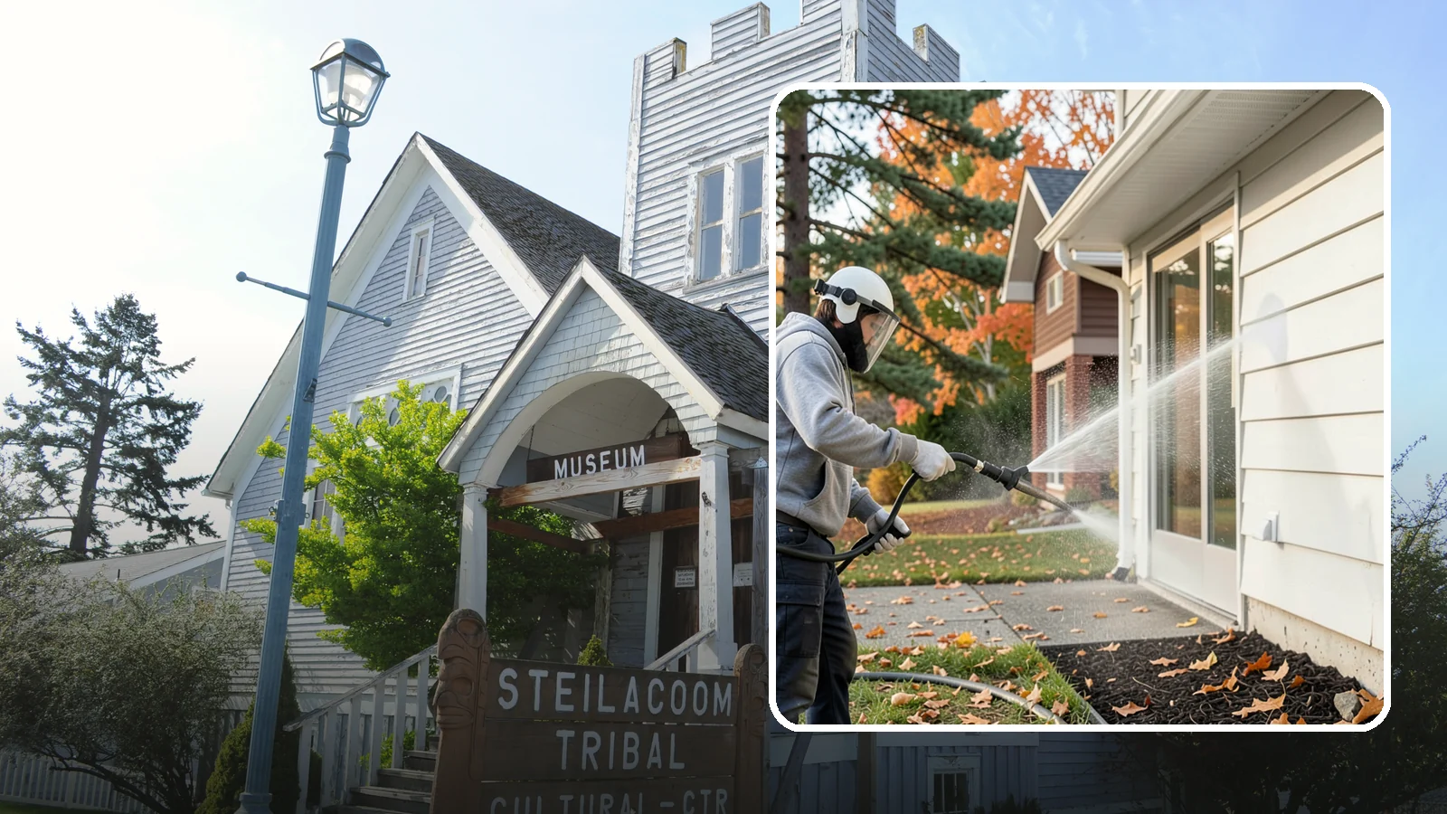 Annual Maintenance Washing in Steilacoom, Pierce County, WA - Annual maintenance washing keeps your entire exterior on a once-a-year schedule so grime never gets a chance to build into...
