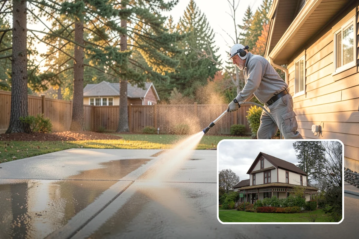 Annual Maintenance Washing in Sumner, Pierce County, WA - Prevents light buildup from turning into set-in staining