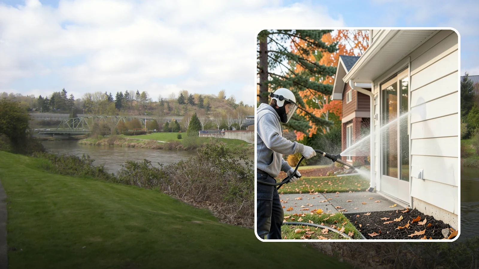 Annual Maintenance Washing in Tukwila, King County, WA - Annual maintenance washing keeps your entire exterior on a once-a-year schedule so grime never gets a chance to build into...