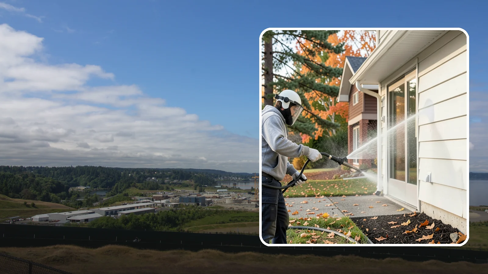 Annual Maintenance Washing in University Place, Pierce County, WA - Annual maintenance washing keeps your entire exterior on a once-a-year schedule so grime never gets a chance to build into...