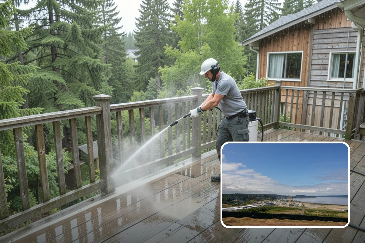 Annual Maintenance Washing in University Place, Pierce County, WA - Prevents light buildup from turning into set-in staining