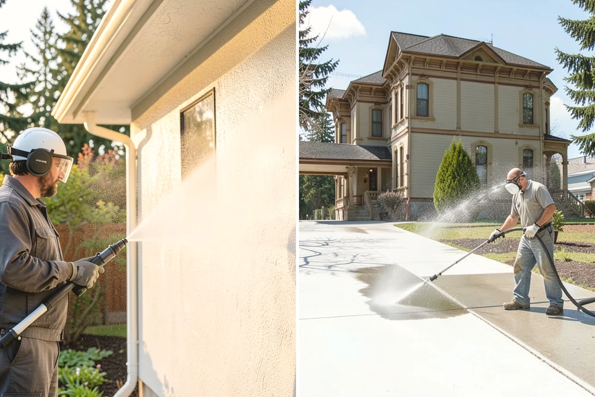 Annual Maintenance Washing in Yarrow Point, King County, WA - Review the property and note recurring problem areas