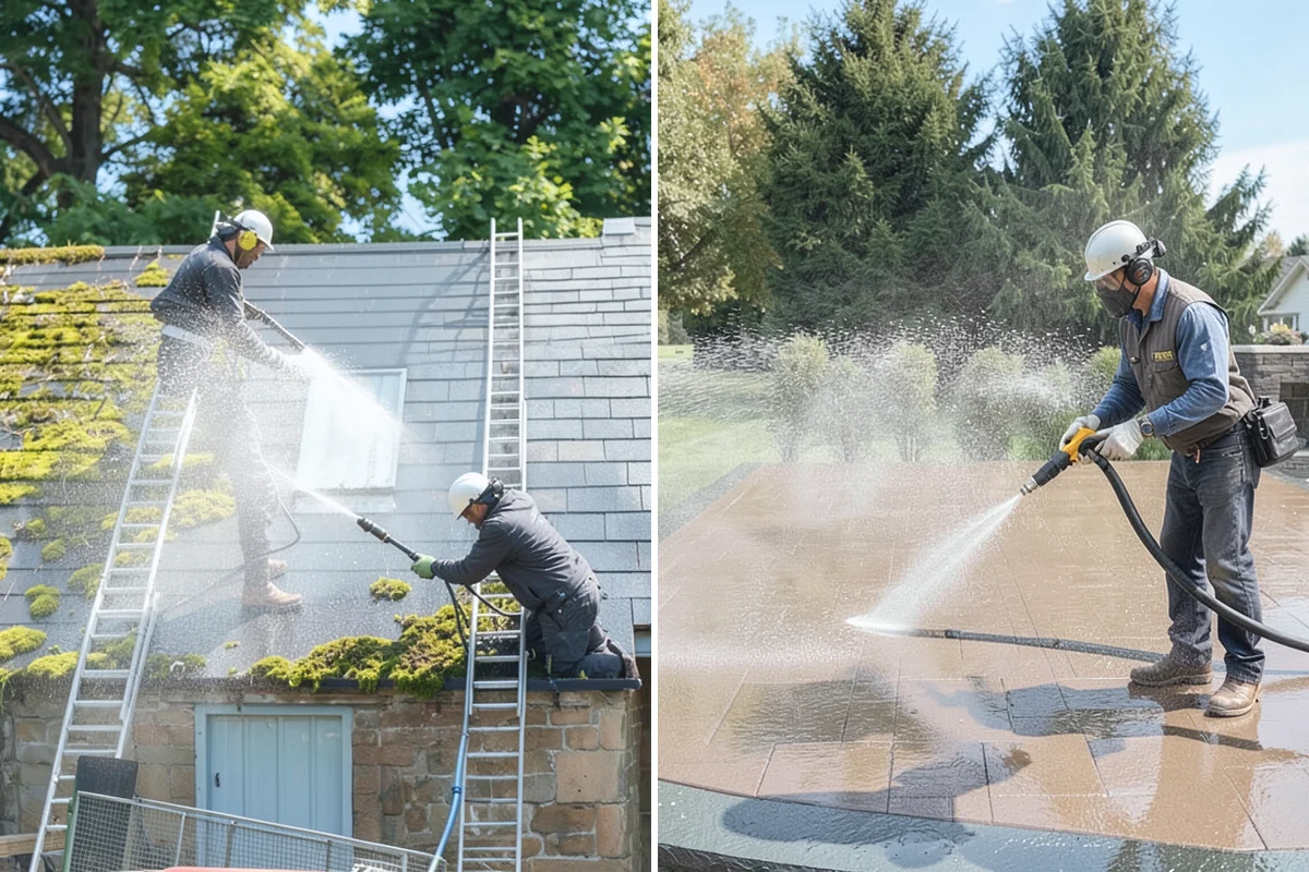Anti-Slip Coating in Beaux Arts Village, King County, WA - Clean the surface and remove algae, film, and contaminants