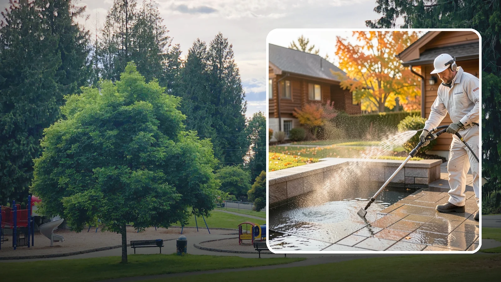 Anti-Slip Coating in Bonney Lake, Pierce County, WA - Traction-enhancing anti-slip coatings and additives applied to walkways, steps, and pool surrounds to reduce slips on wet...