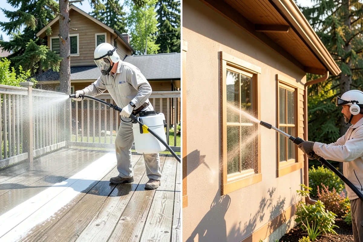 Anti-Slip Coating in Clyde Hill, King County, WA - Clean the surface and remove algae, film, and contaminants