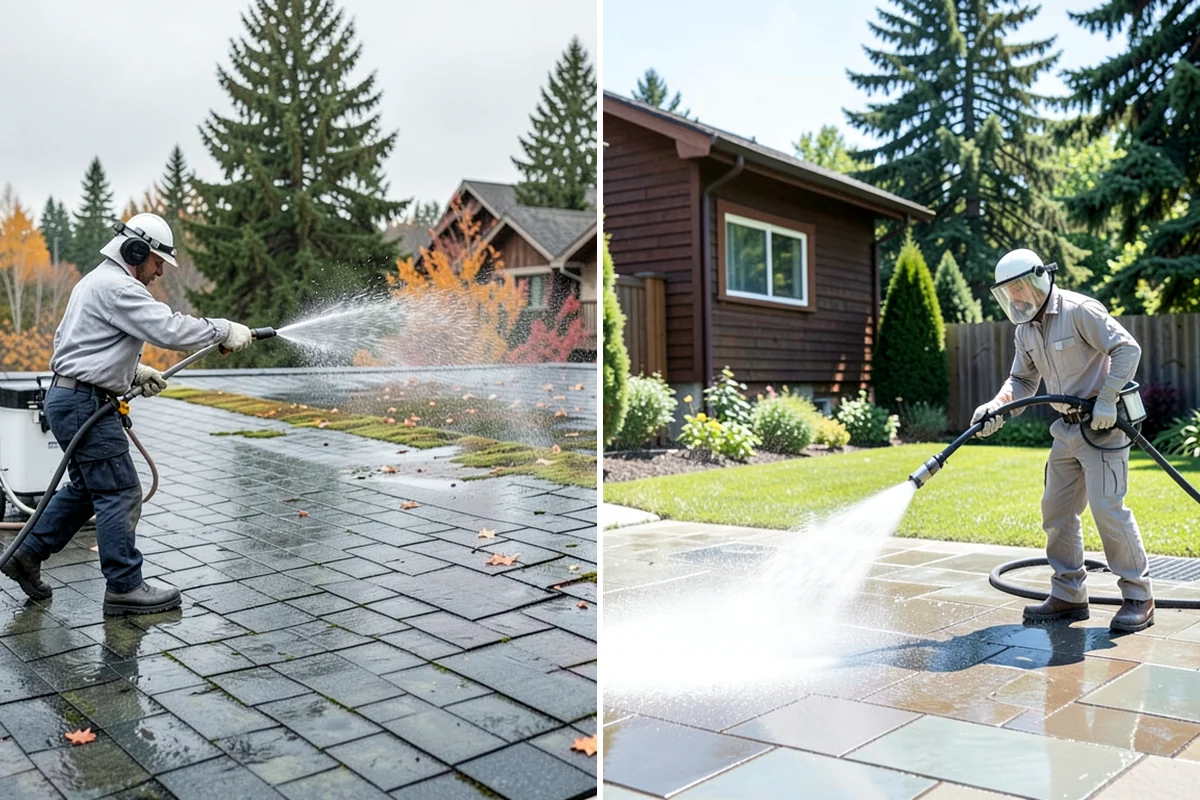 Anti-Slip Coating in Concrete, Skagit County, WA - Clean the surface and remove algae, film, and contaminants