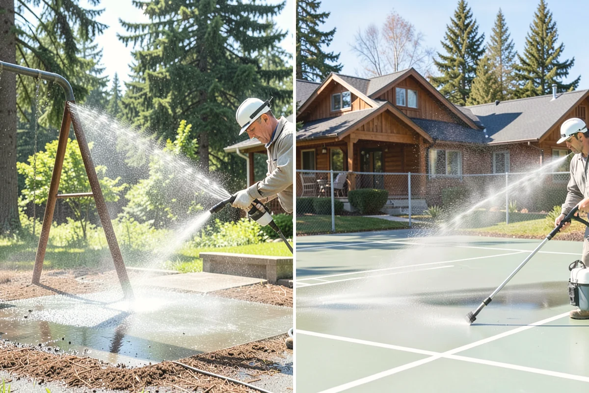 Anti-Slip Coating in Covington, King County, WA - Clean the surface and remove algae, film, and contaminants