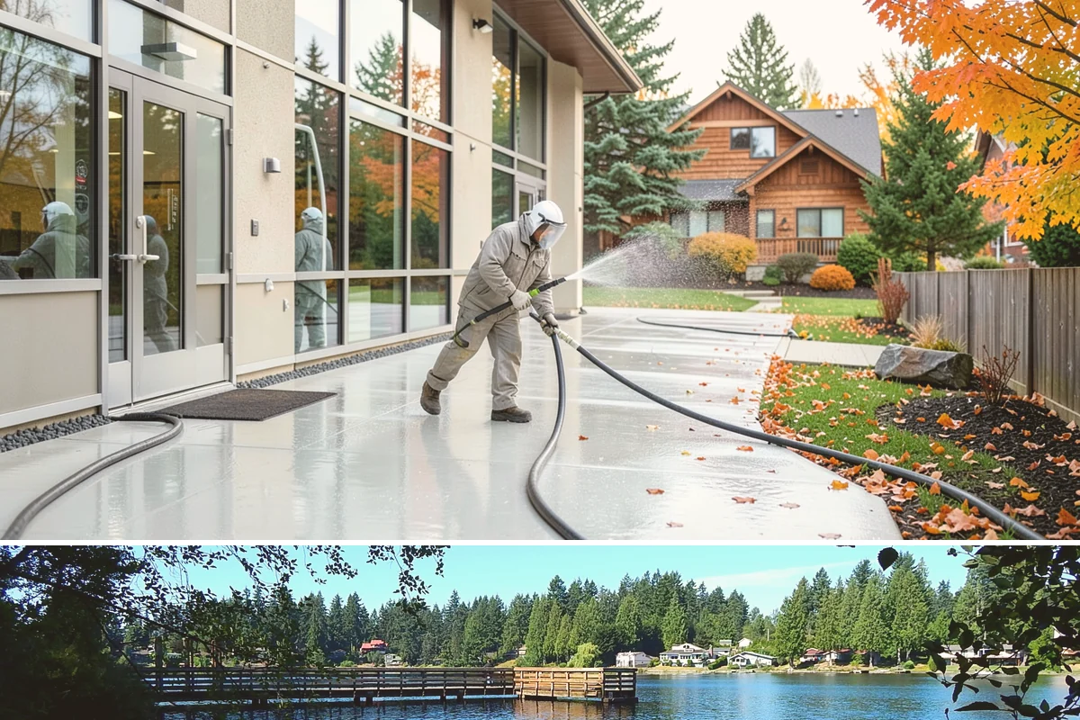 Anti-Slip Coating in Federal Way, King County, WA - Apply anti-slip coatings in dry summer conditions so they cure properly before the slick, rainy season begins.