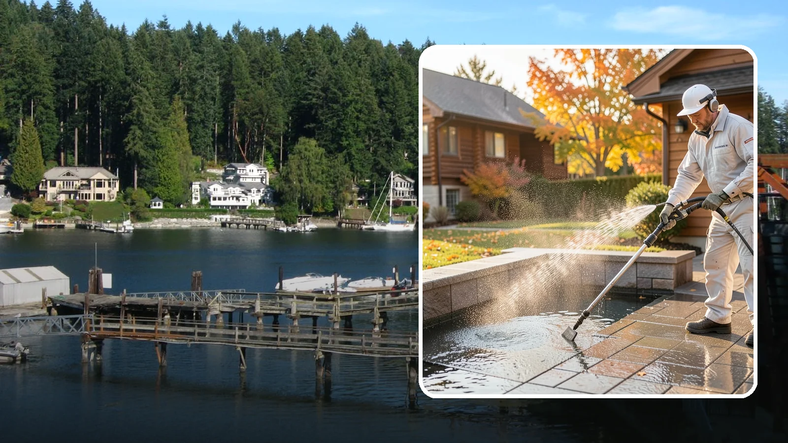 Anti-Slip Coating in Gig Harbor, Pierce County, WA - Traction-enhancing anti-slip coatings and additives applied to walkways, steps, and pool surrounds to reduce slips on wet...