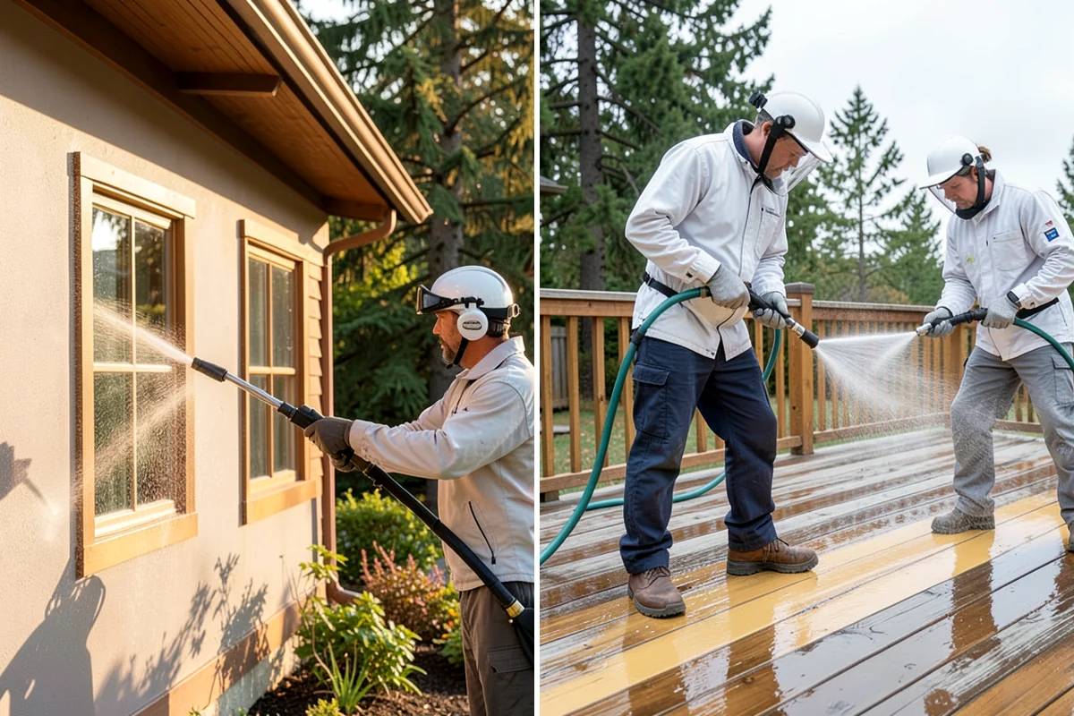 Anti-Slip Coating in Gig Harbor, Pierce County, WA - Clean the surface and remove algae, film, and contaminants