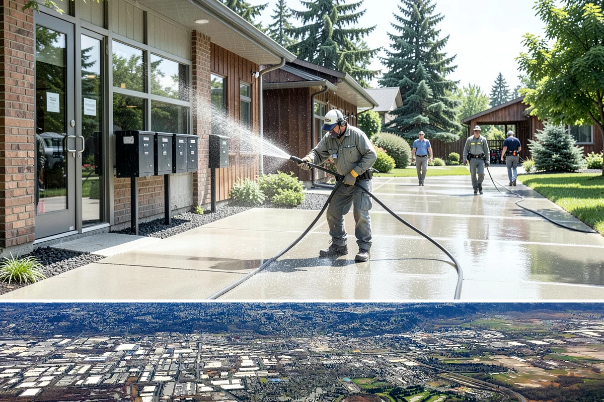 Anti-Slip Coating in Kent, King County, WA - Apply anti-slip coatings in dry summer conditions so they cure properly before the slick, rainy season begins.