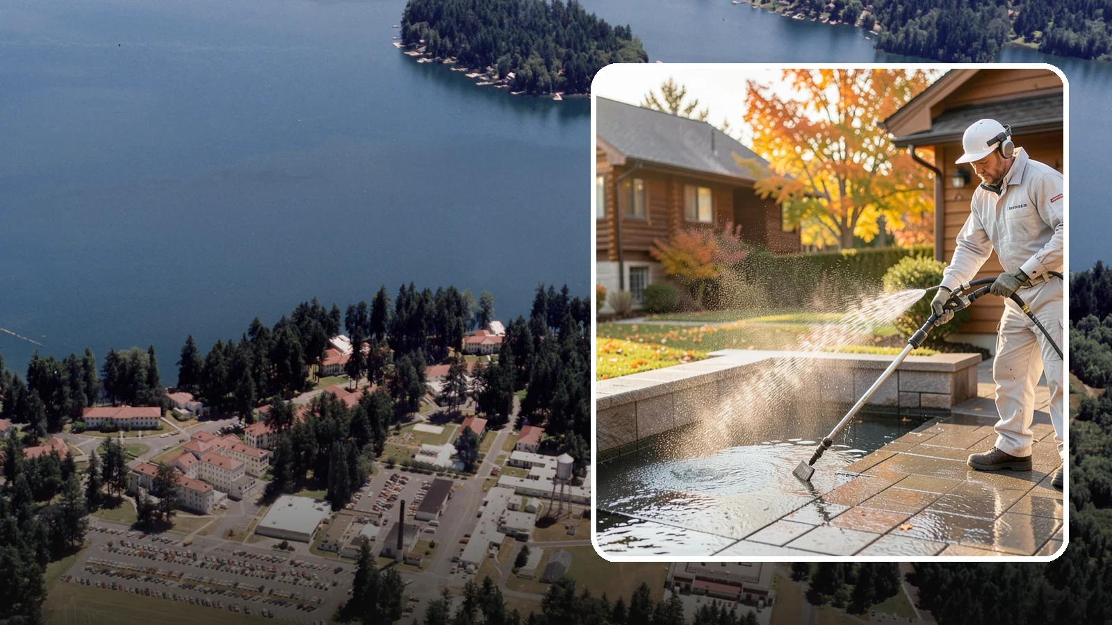 Anti-Slip Coating in Lakewood, Pierce County, WA - Traction-enhancing anti-slip coatings and additives applied to walkways, steps, and pool surrounds to reduce slips on wet...