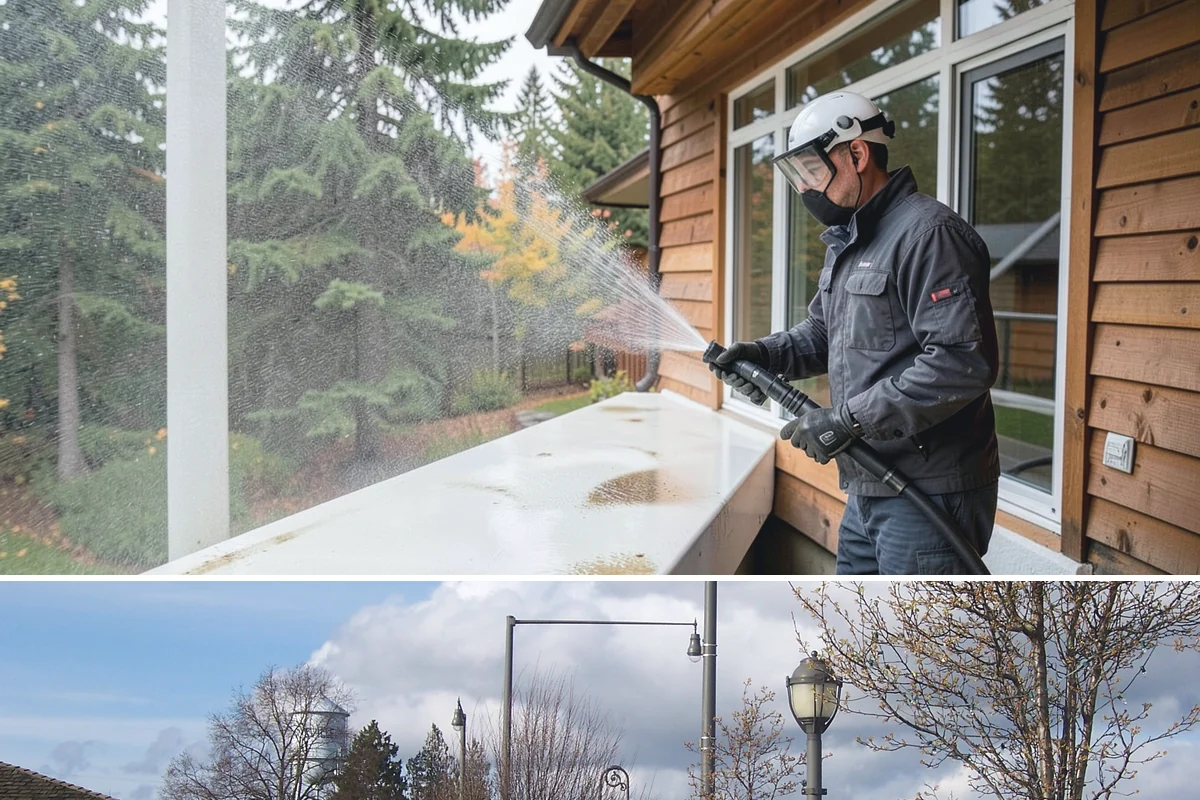 Anti-Slip Coating in Marysville, Snohomish County, WA - Apply anti-slip coatings in dry summer conditions so they cure properly before the slick, rainy season begins.
