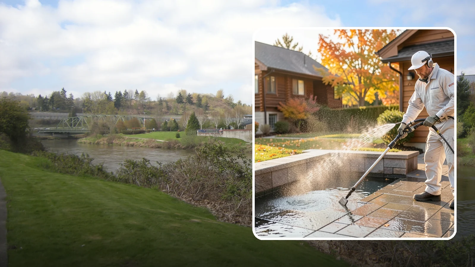 Anti-Slip Coating in Tukwila, King County, WA - Traction-enhancing anti-slip coatings and additives applied to walkways, steps, and pool surrounds to reduce slips on wet...