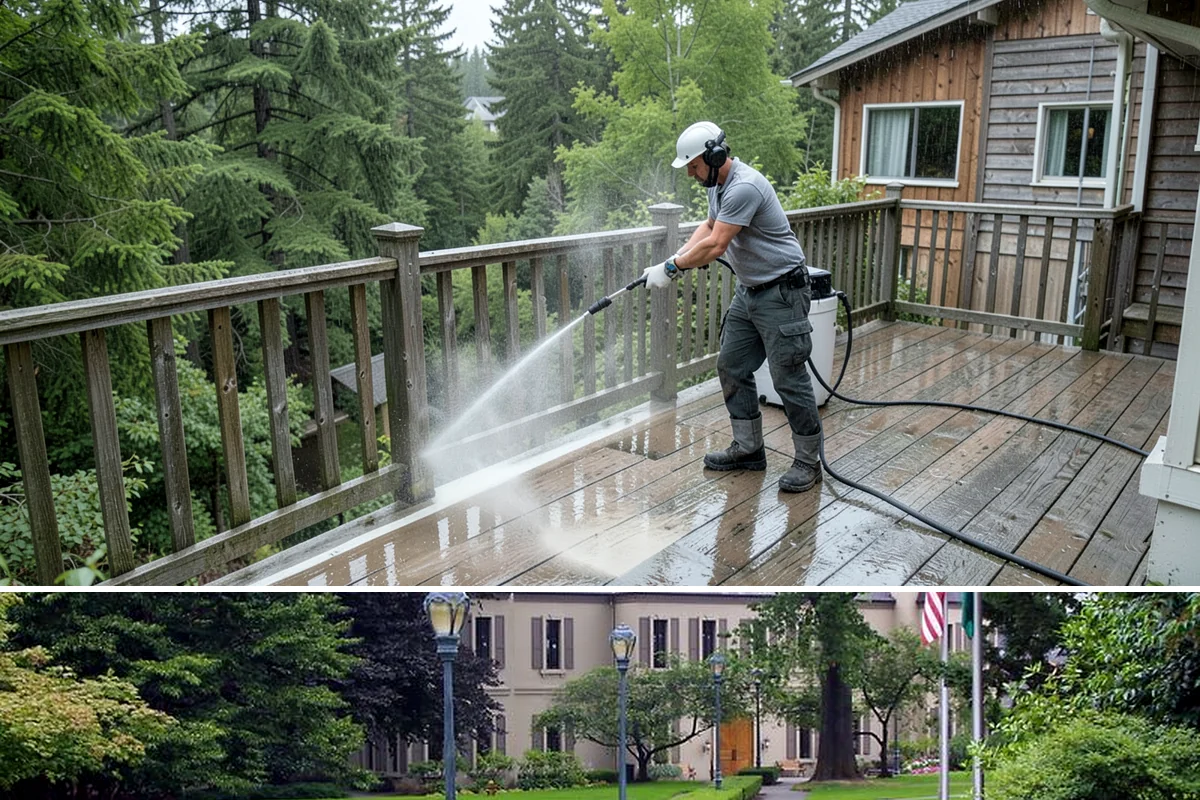 Anti-Slip Coating in Woodinville, King County, WA - Apply anti-slip coatings in dry summer conditions so they cure properly before the slick, rainy season begins.