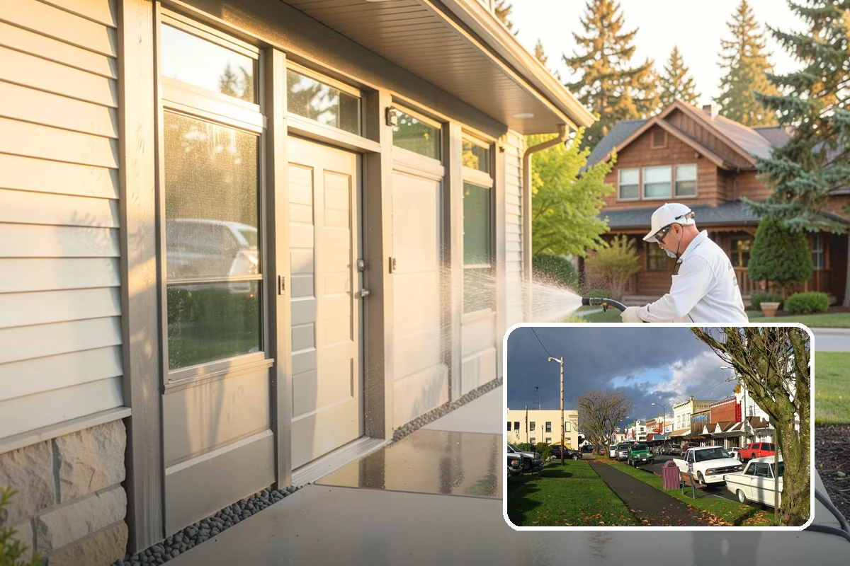 Apartment Breezeway Cleaning in Arlington, Snohomish County, WA - Clears slick algae from covered corridor floors