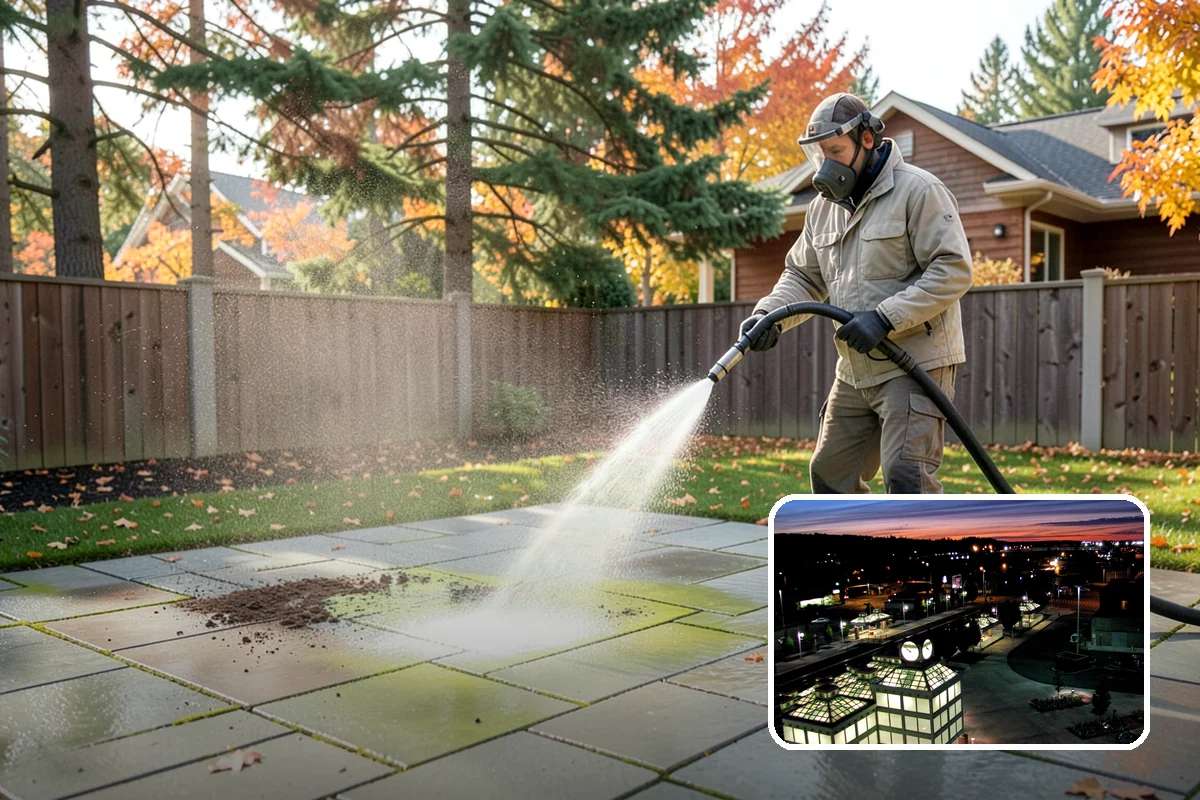 Apartment Breezeway Cleaning in Auburn, King County, WA - Clears slick algae from covered corridor floors