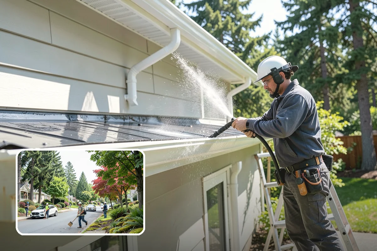 Apartment Breezeway Cleaning in Beaux Arts Village, King County, WA - Clears slick algae from covered corridor floors