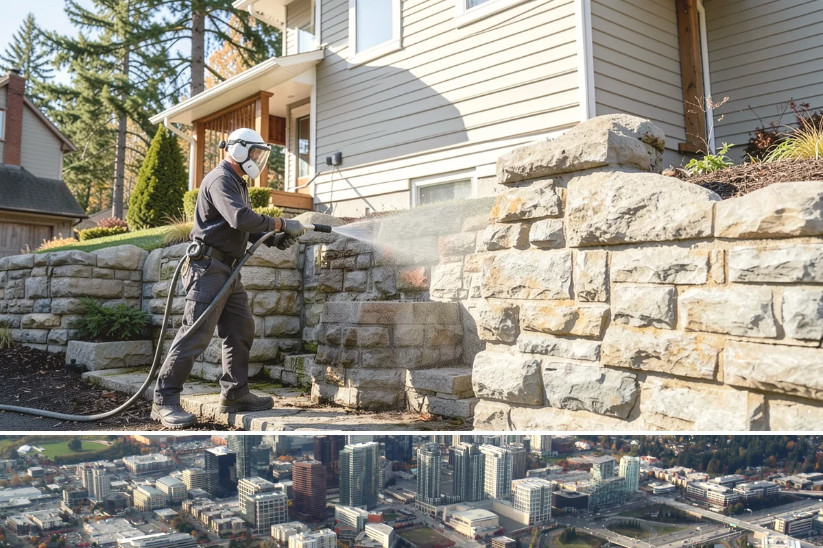 Apartment Breezeway Cleaning in Bellevue, King County, WA - Quarterly cleaning keeps breezeways safe year-round, with extra visits in fall and winter when damp corridors grow algae fastest.