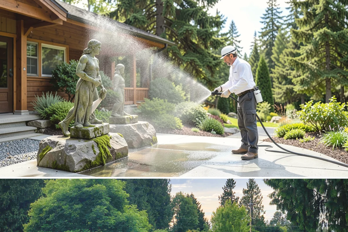 Apartment Breezeway Cleaning in Bonney Lake, Pierce County, WA - Quarterly cleaning keeps breezeways safe year-round, with extra visits in fall and winter when damp corridors grow algae fastest.