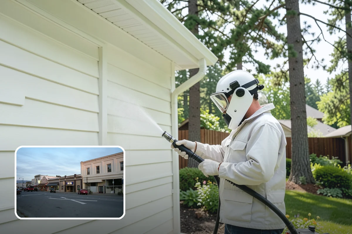 Apartment Breezeway Cleaning in Burlington, Skagit County, WA - Clears slick algae from covered corridor floors