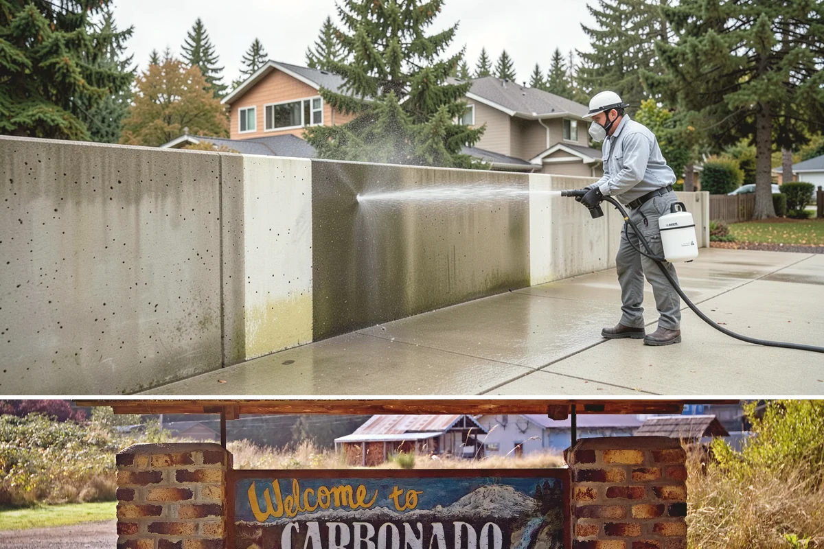 Apartment Breezeway Cleaning in Carbonado, Pierce County, WA - Quarterly cleaning keeps breezeways safe year-round, with extra visits in fall and winter when damp corridors grow algae fastest.