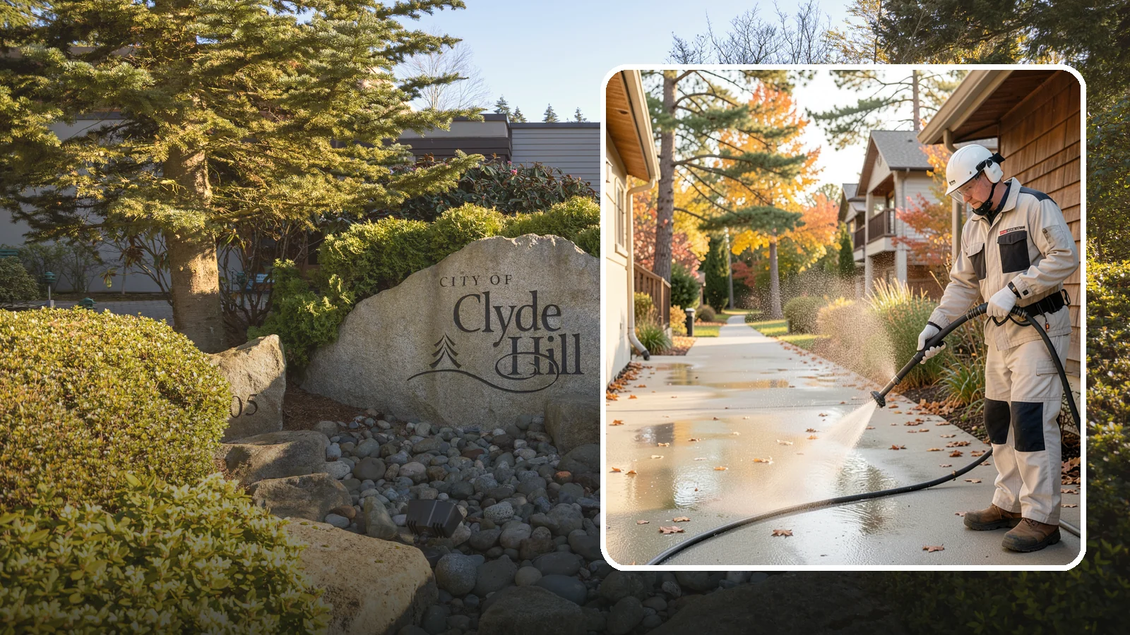 Apartment Breezeway Cleaning in Clyde Hill, King County, WA - Cleaning of apartment breezeways and shared corridors that clears dirt, spills, cobwebs, and algae from the walkways residents...