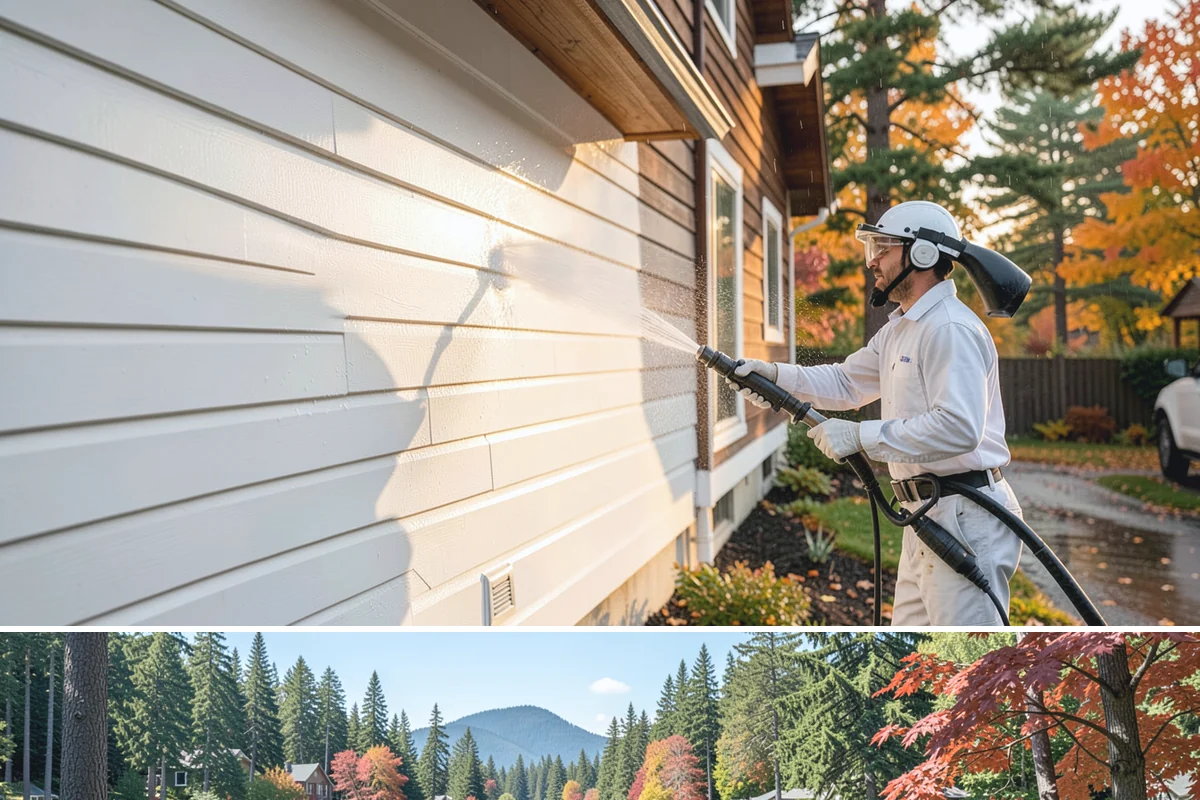Apartment Breezeway Cleaning in Covington, King County, WA - Quarterly cleaning keeps breezeways safe year-round, with extra visits in fall and winter when damp corridors grow algae fastest.