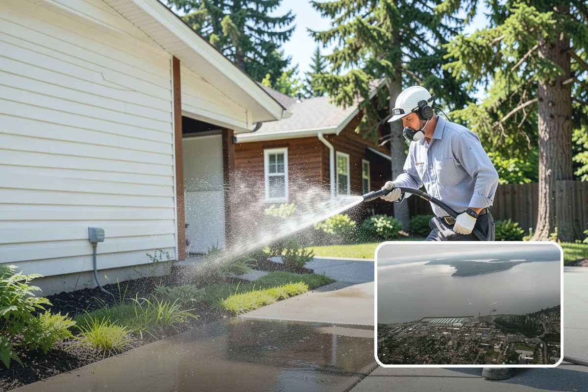 Apartment Breezeway Cleaning in Des Moines, King County, WA - Clears slick algae from covered corridor floors