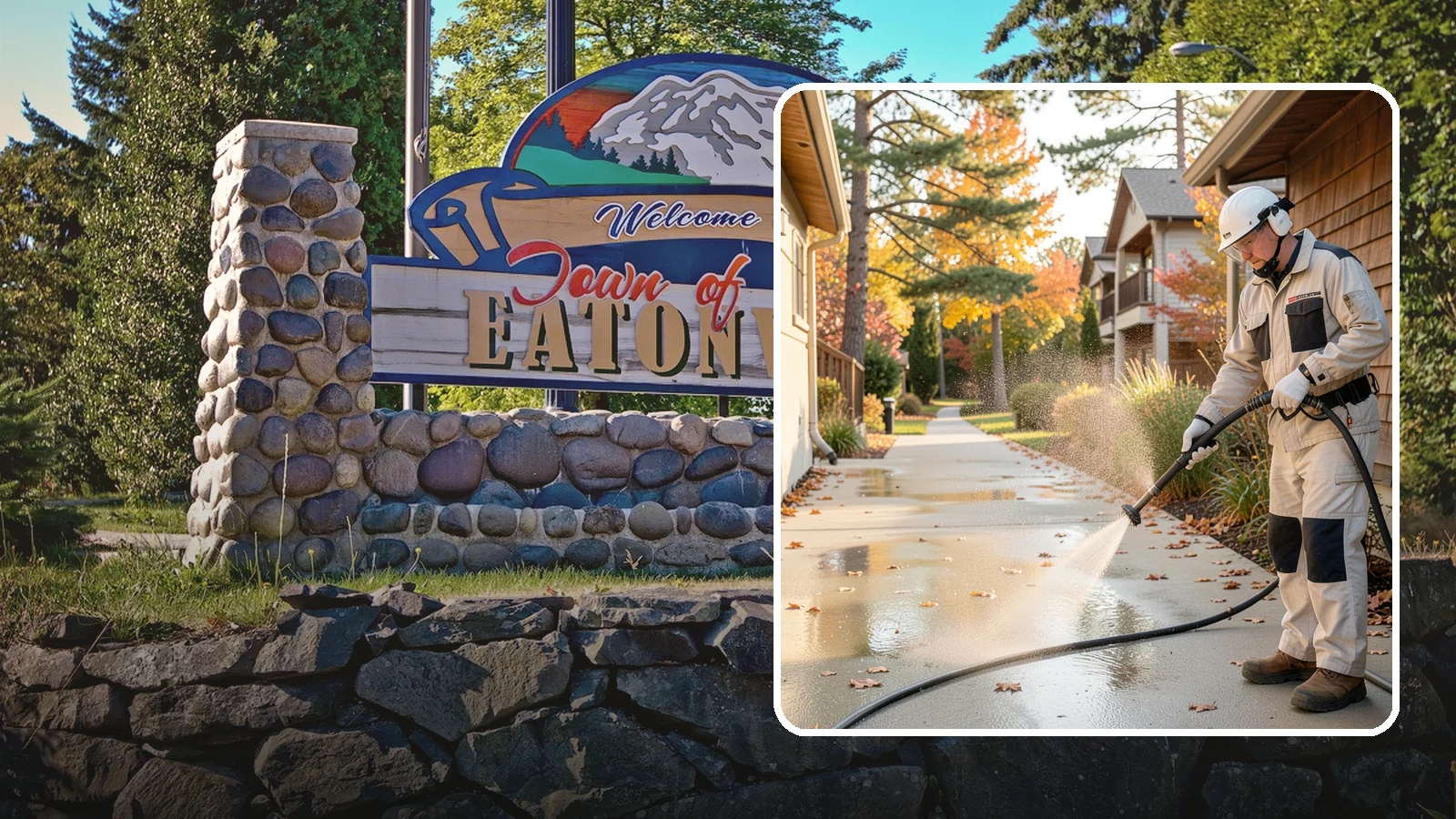 Apartment Breezeway Cleaning in Eatonville, Pierce County, WA - Cleaning of apartment breezeways and shared corridors that clears dirt, spills, cobwebs, and algae from the walkways residents...