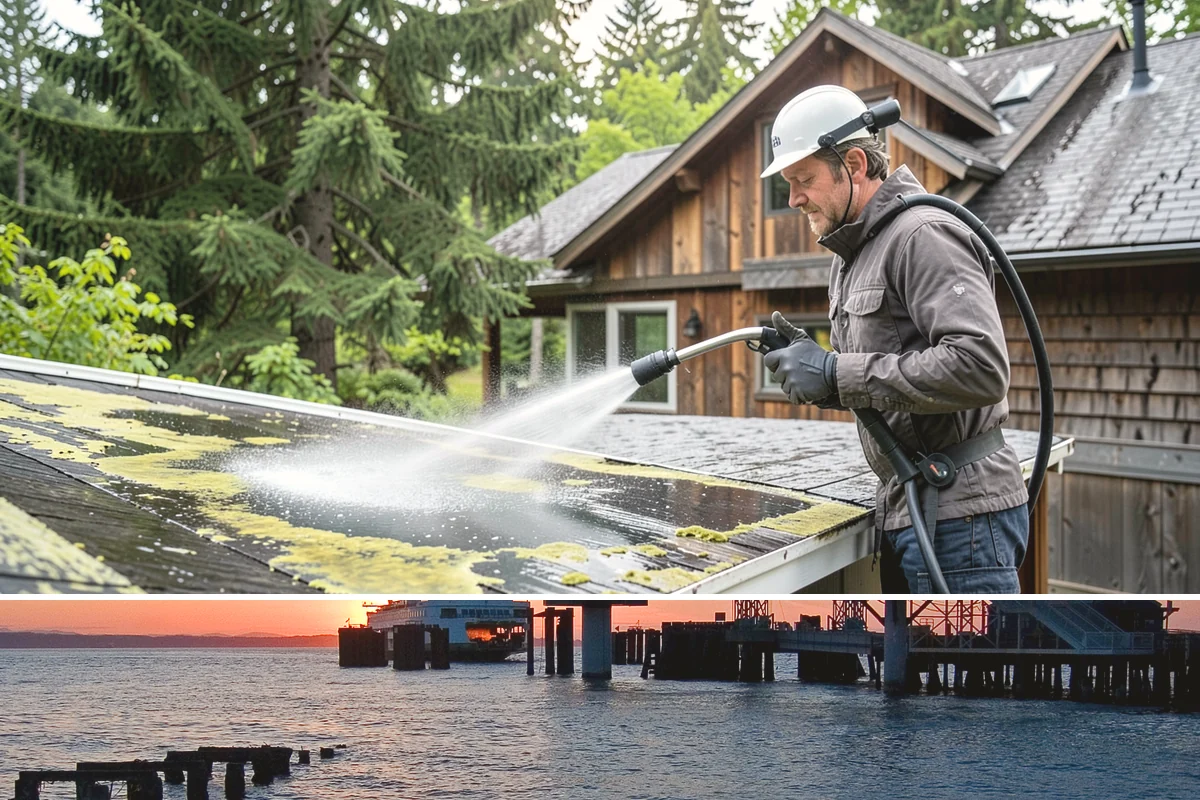Apartment Breezeway Cleaning in Edmonds, Snohomish County, WA - Quarterly cleaning keeps breezeways safe year-round, with extra visits in fall and winter when damp corridors grow algae fastest.