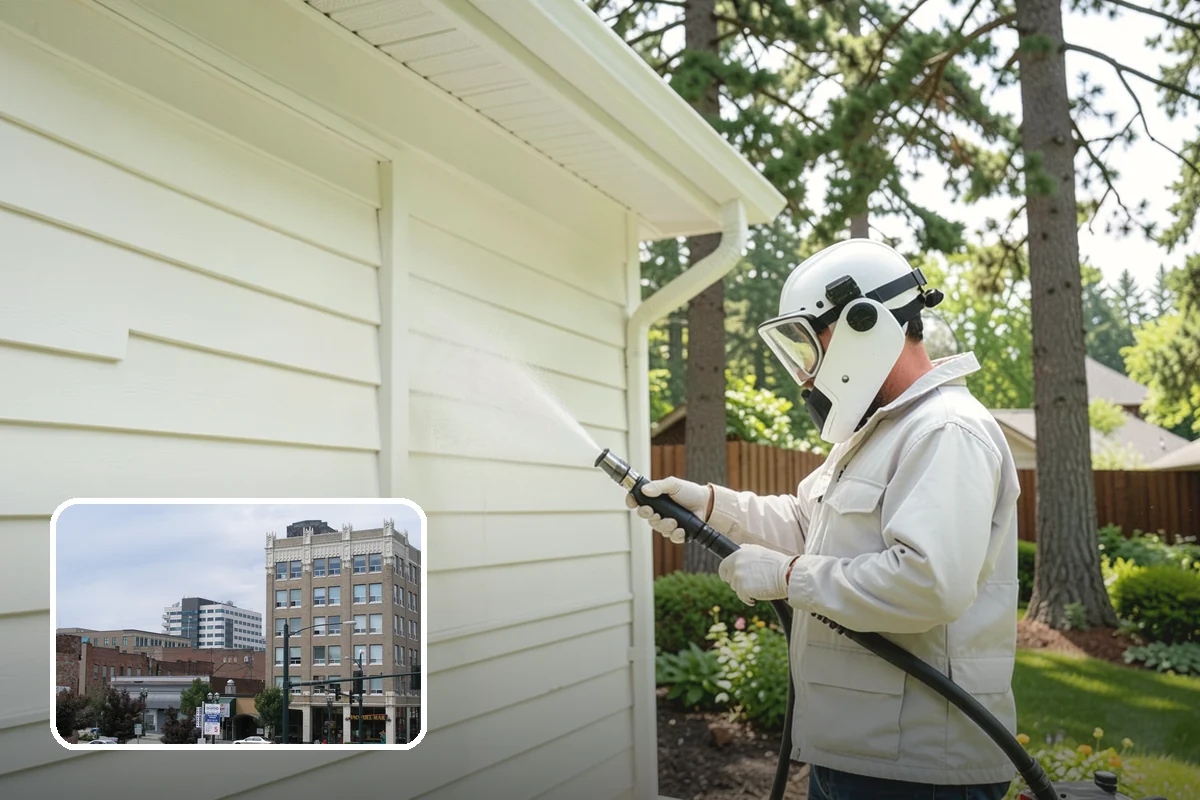 Apartment Breezeway Cleaning in Everett, Snohomish County, WA - Clears slick algae from covered corridor floors