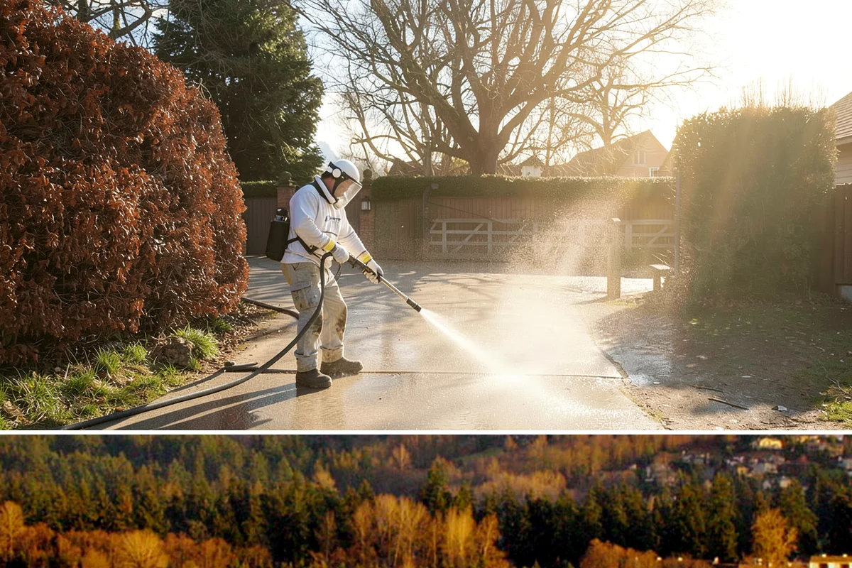 Apartment Breezeway Cleaning in Kenmore, King County, WA - Quarterly cleaning keeps breezeways safe year-round, with extra visits in fall and winter when damp corridors grow algae fastest.
