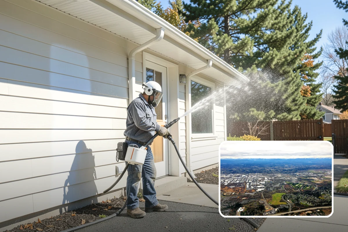 Apartment Breezeway Cleaning in Kent, King County, WA - Clears slick algae from covered corridor floors