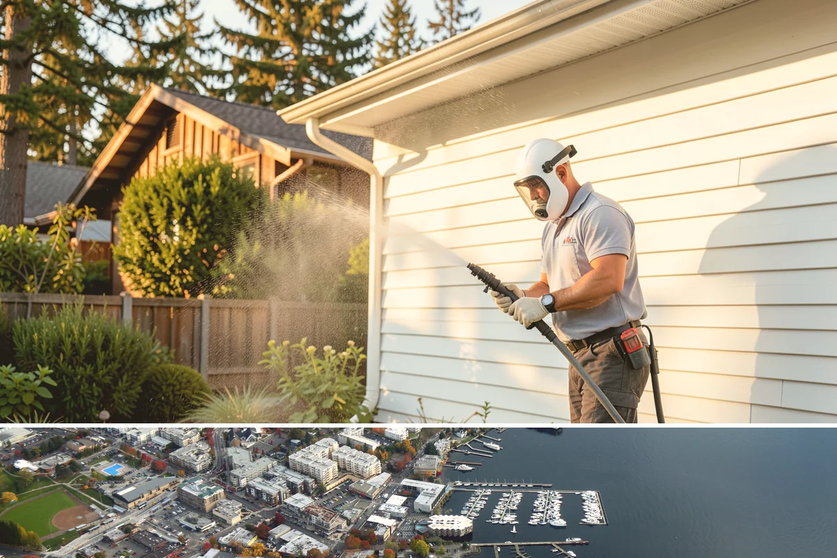 Apartment Breezeway Cleaning in Kirkland, King County, WA - Quarterly cleaning keeps breezeways safe year-round, with extra visits in fall and winter when damp corridors grow algae fastest.