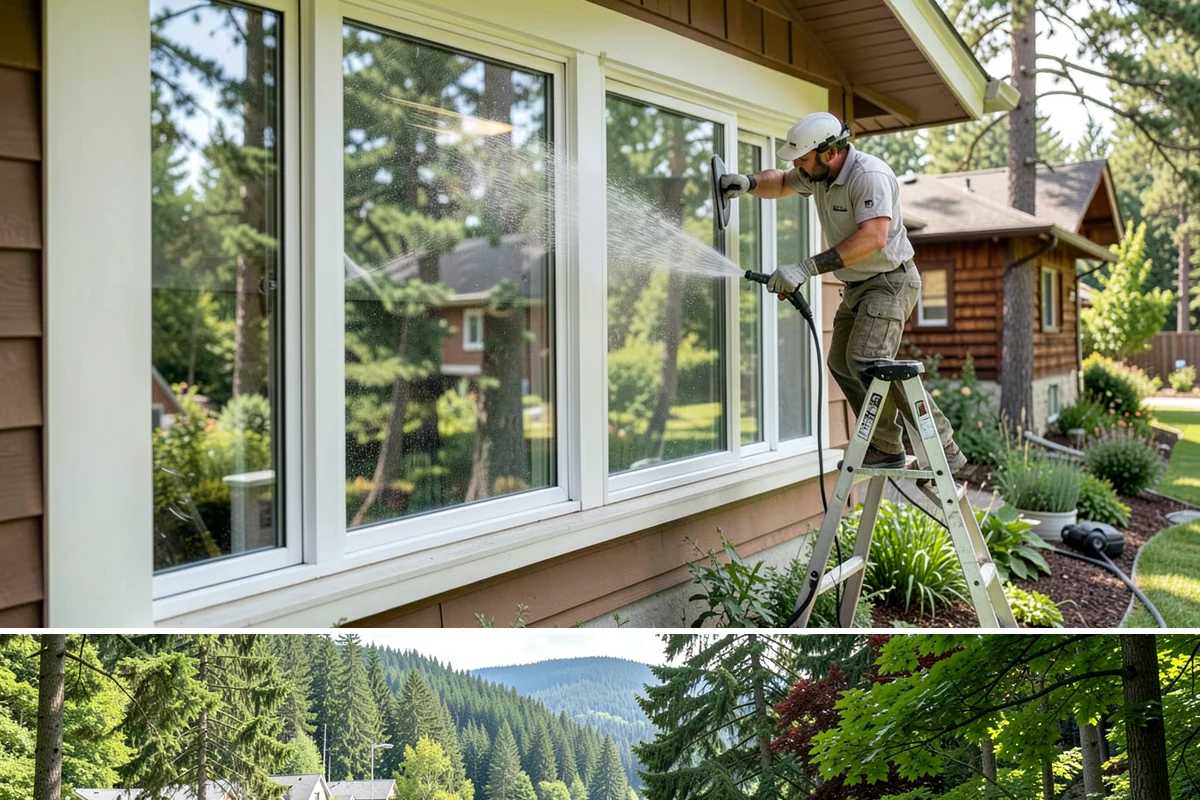 Apartment Breezeway Cleaning in Lake Forest Park, King County, WA - Quarterly cleaning keeps breezeways safe year-round, with extra visits in fall and winter when damp corridors grow algae fastest.