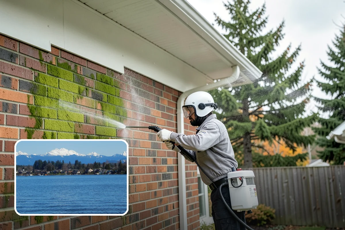 Apartment Breezeway Cleaning in Lake Stevens, Snohomish County, WA - Clears slick algae from covered corridor floors