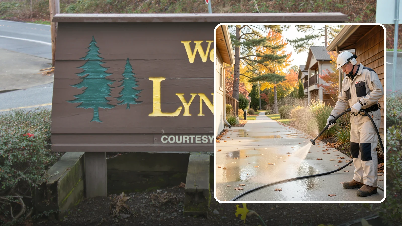 Apartment Breezeway Cleaning in Lynnwood, Snohomish County, WA - Cleaning of apartment breezeways and shared corridors that clears dirt, spills, cobwebs, and algae from the walkways residents...