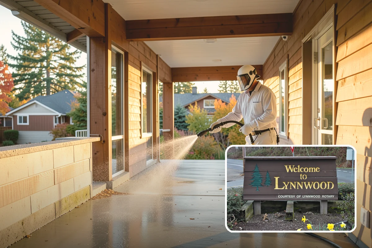Apartment Breezeway Cleaning in Lynnwood, Snohomish County, WA - Clears slick algae from covered corridor floors