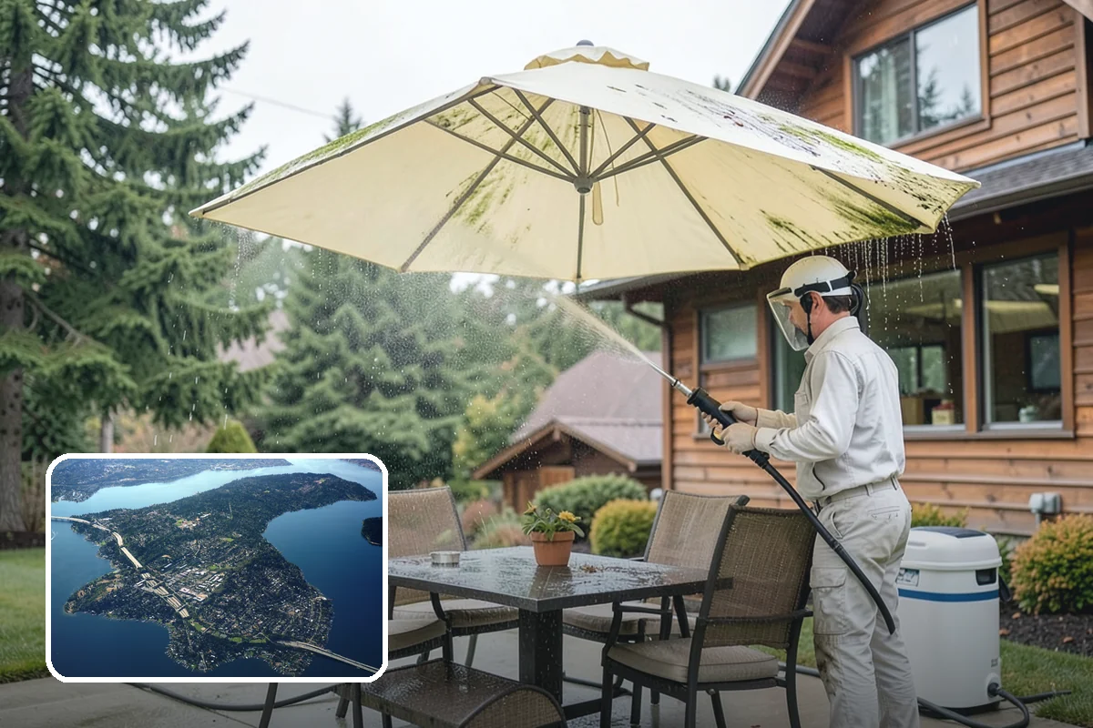 Apartment Breezeway Cleaning in Mercer Island, King County, WA - Clears slick algae from covered corridor floors
