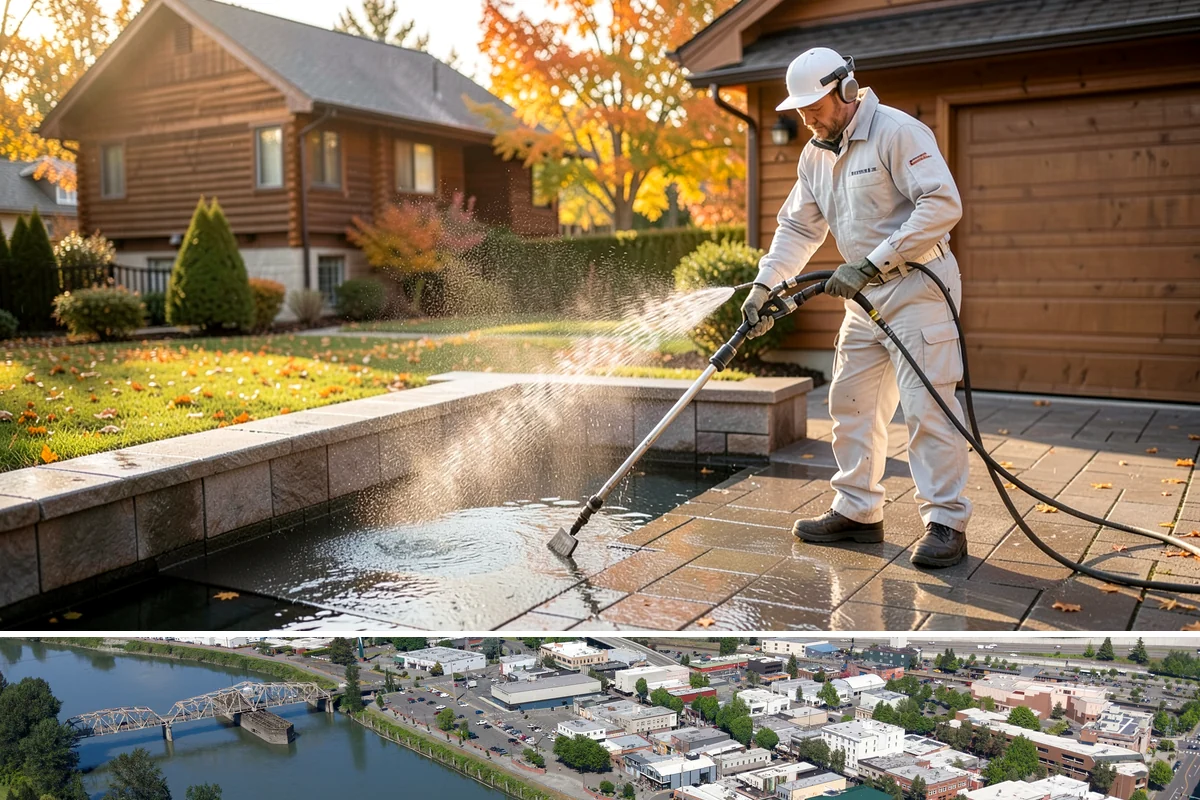 Apartment Breezeway Cleaning in Mount Vernon, Skagit County, WA - Quarterly cleaning keeps breezeways safe year-round, with extra visits in fall and winter when damp corridors grow algae fastest.